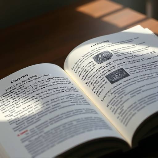 Image d'un livre d'anglais ouvert avec des notes.